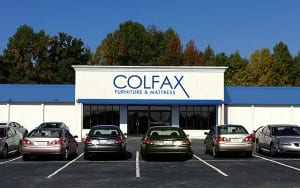 front of the Colfax store in Greensboro