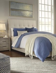 upholstered bed