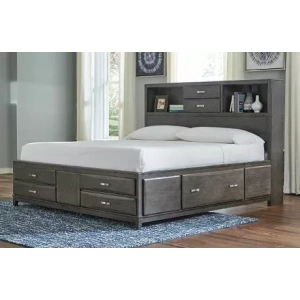 Caitlin 3pc Queen Bookcase Bed