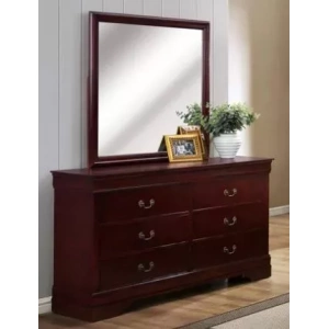 Cherry Dresser and Mirror