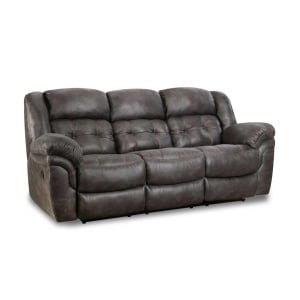 Lerner Double Reclining Charcoal Power Sofa