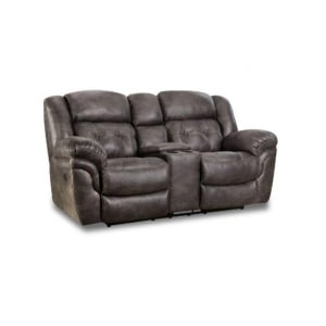 Lerner Power Reclining Console Loveseat with Cupholders