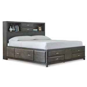 Caitlin 3pc King Bookcase Bed