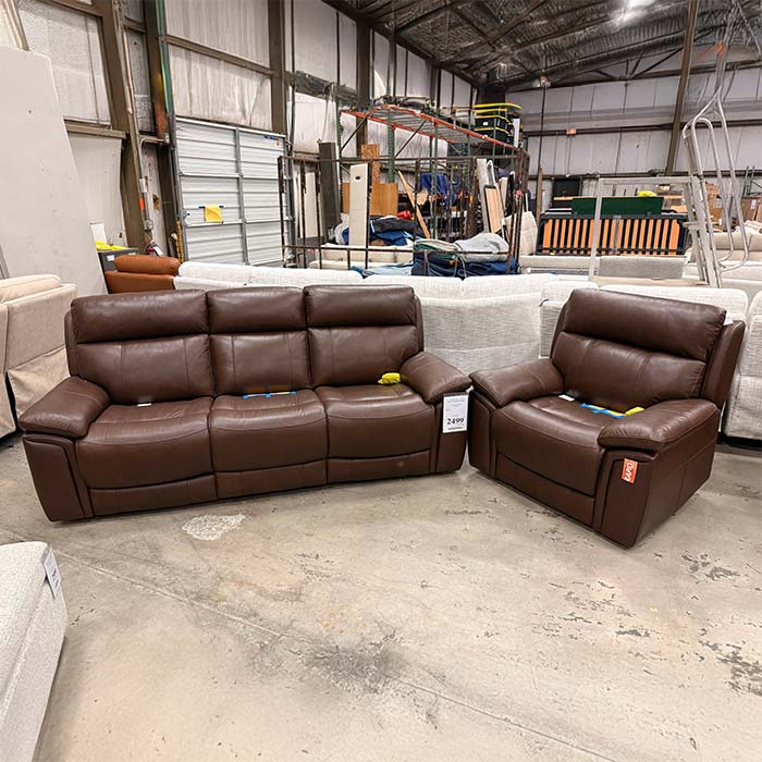 2pc Power Sofa & Recliner Living Room Set 730