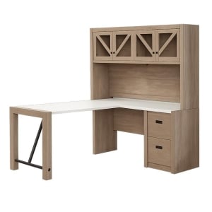 2pc Desk With Hutch 033