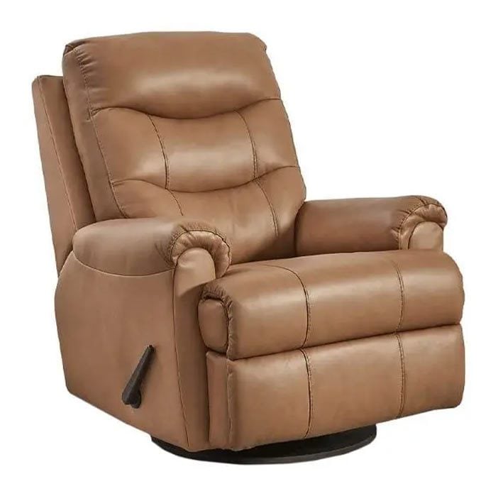 Woodmen Swivel Glide Recliner in Brown